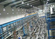 The conveyor system provides challenges for conventional access