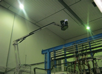 Alpla Production Hall access via abseiling and cherry picker